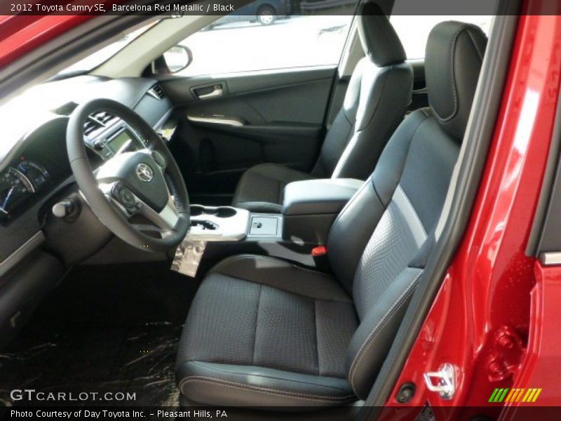 Barcelona Red Metallic / Black 2012 Toyota Camry SE