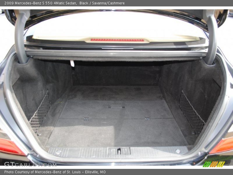 Black / Savanna/Cashmere 2009 Mercedes-Benz S 550 4Matic Sedan