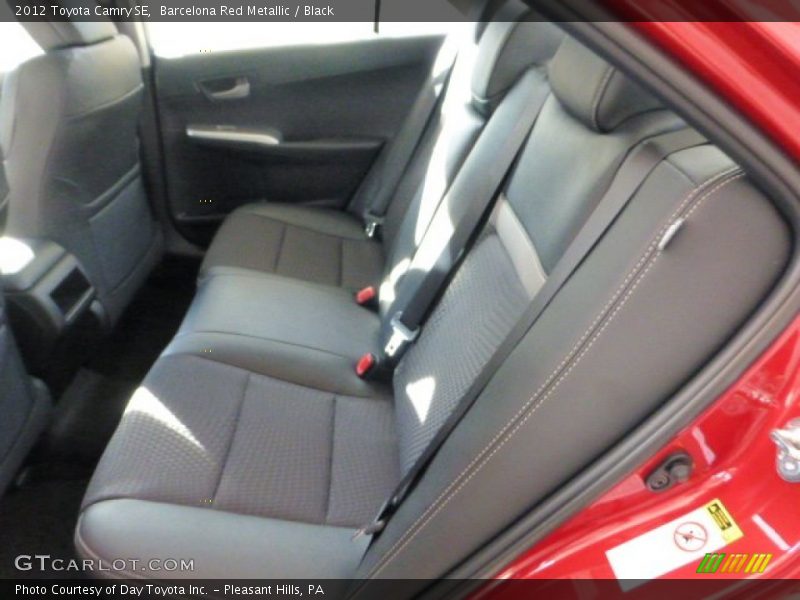Barcelona Red Metallic / Black 2012 Toyota Camry SE