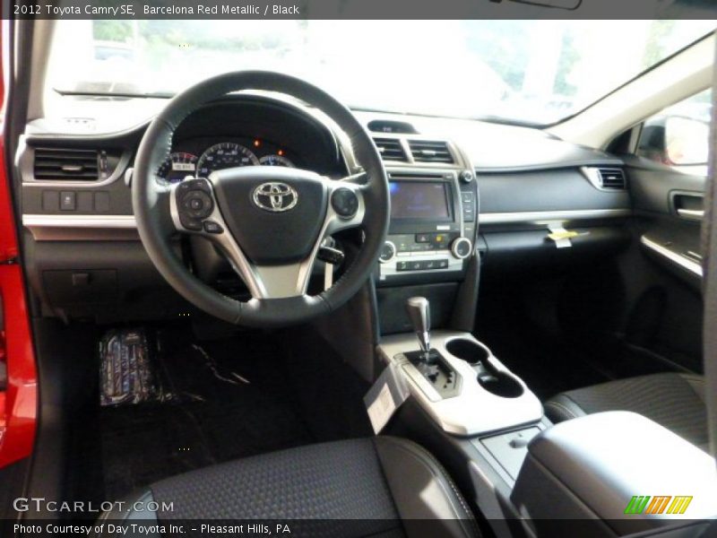 Barcelona Red Metallic / Black 2012 Toyota Camry SE