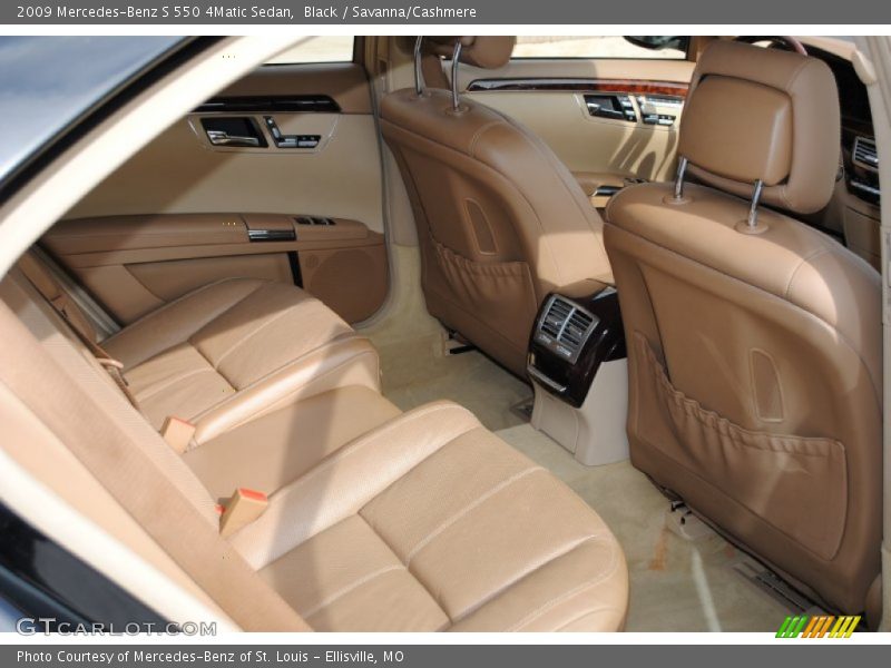 Black / Savanna/Cashmere 2009 Mercedes-Benz S 550 4Matic Sedan