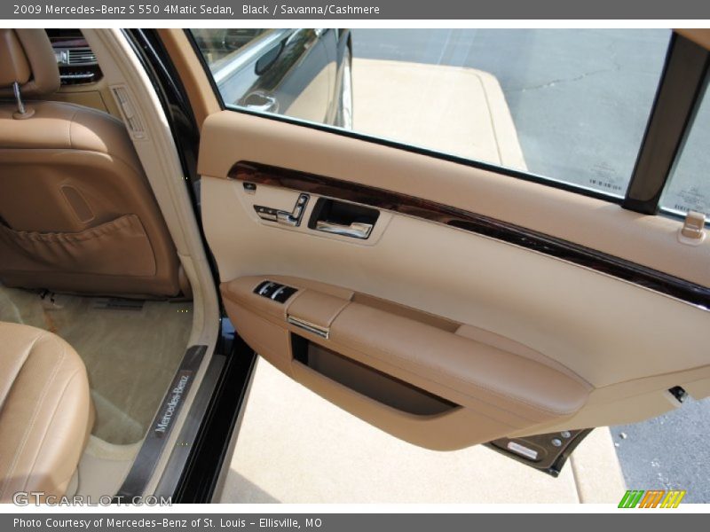 Black / Savanna/Cashmere 2009 Mercedes-Benz S 550 4Matic Sedan