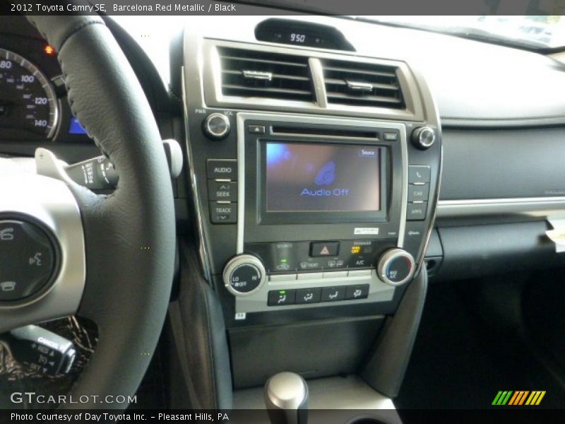 Barcelona Red Metallic / Black 2012 Toyota Camry SE