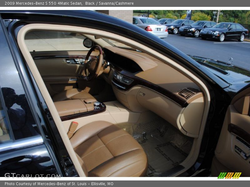 Black / Savanna/Cashmere 2009 Mercedes-Benz S 550 4Matic Sedan
