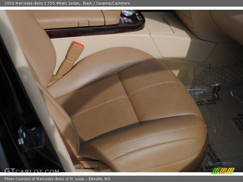 Black / Savanna/Cashmere 2009 Mercedes-Benz S 550 4Matic Sedan