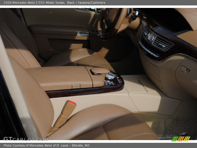Black / Savanna/Cashmere 2009 Mercedes-Benz S 550 4Matic Sedan
