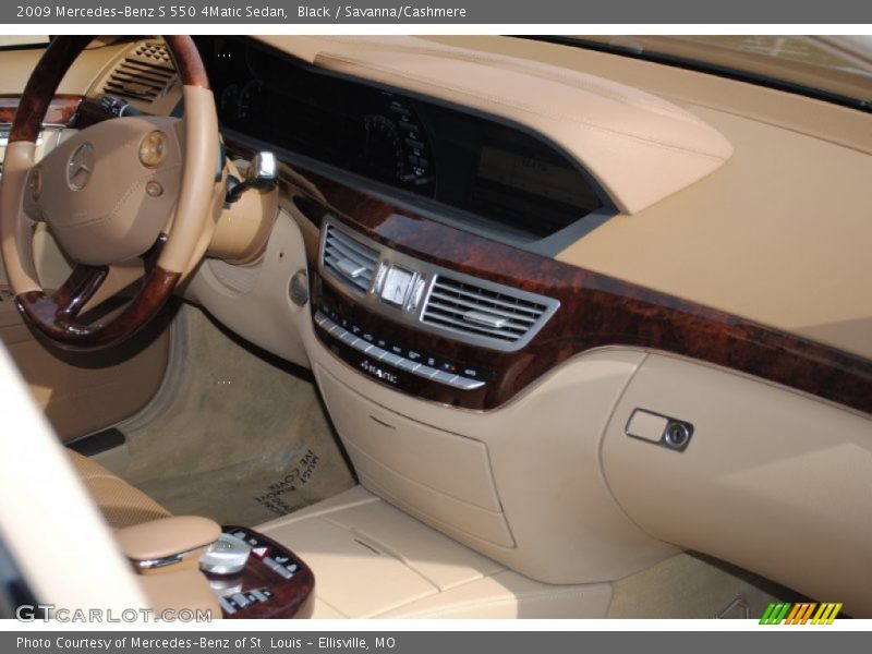 Black / Savanna/Cashmere 2009 Mercedes-Benz S 550 4Matic Sedan