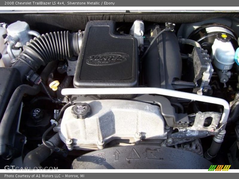 Silverstone Metallic / Ebony 2008 Chevrolet TrailBlazer LS 4x4