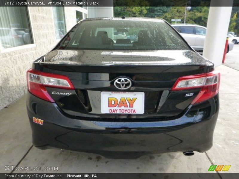 Attitude Black Metallic / Black 2012 Toyota Camry SE