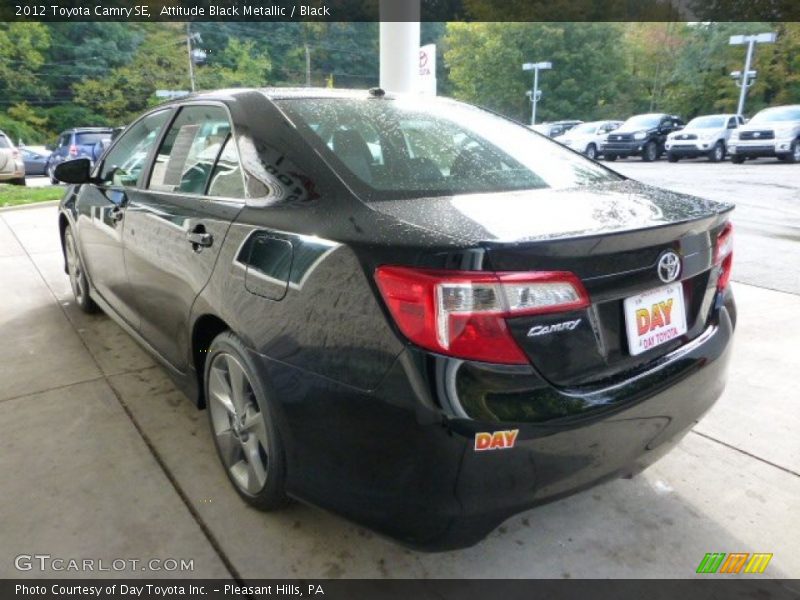 Attitude Black Metallic / Black 2012 Toyota Camry SE