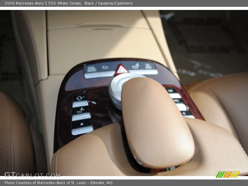 Black / Savanna/Cashmere 2009 Mercedes-Benz S 550 4Matic Sedan