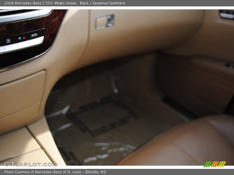 Black / Savanna/Cashmere 2009 Mercedes-Benz S 550 4Matic Sedan