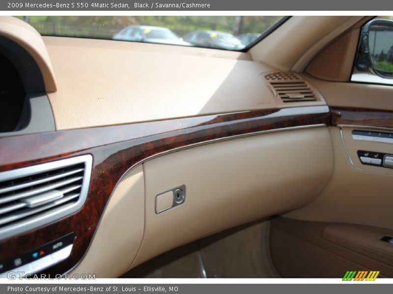 Black / Savanna/Cashmere 2009 Mercedes-Benz S 550 4Matic Sedan