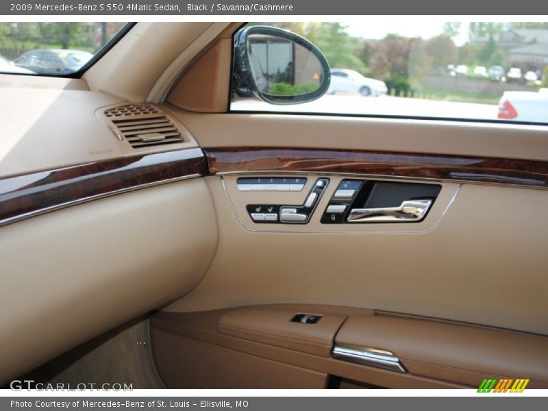 Black / Savanna/Cashmere 2009 Mercedes-Benz S 550 4Matic Sedan