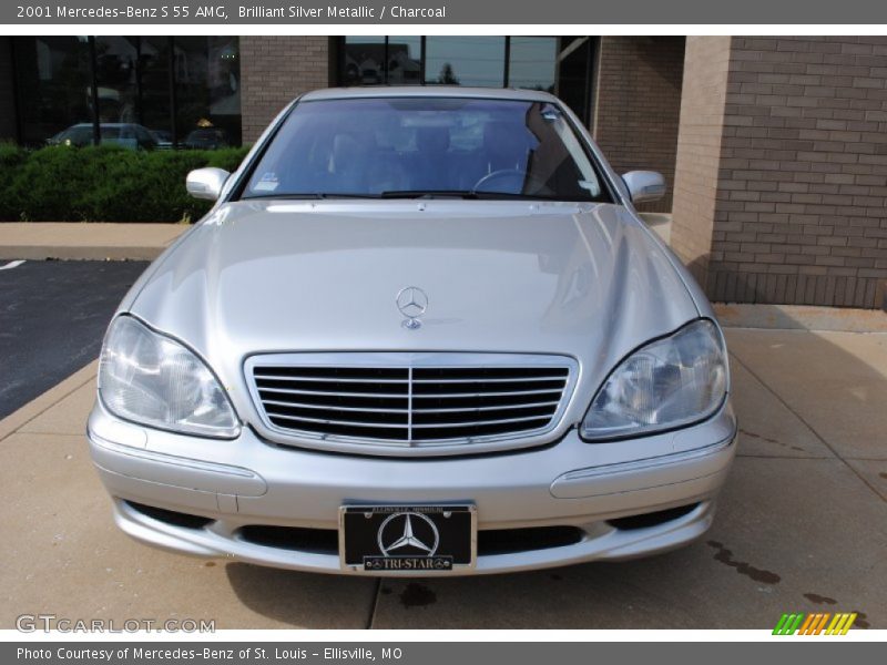 Brilliant Silver Metallic / Charcoal 2001 Mercedes-Benz S 55 AMG