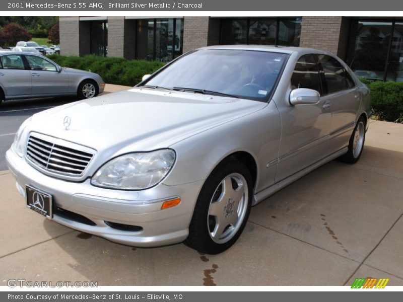Brilliant Silver Metallic / Charcoal 2001 Mercedes-Benz S 55 AMG