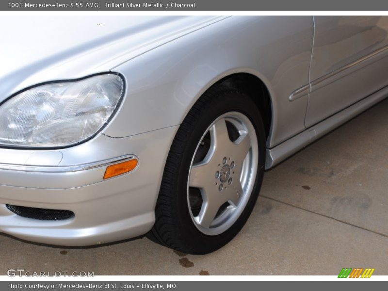 Brilliant Silver Metallic / Charcoal 2001 Mercedes-Benz S 55 AMG