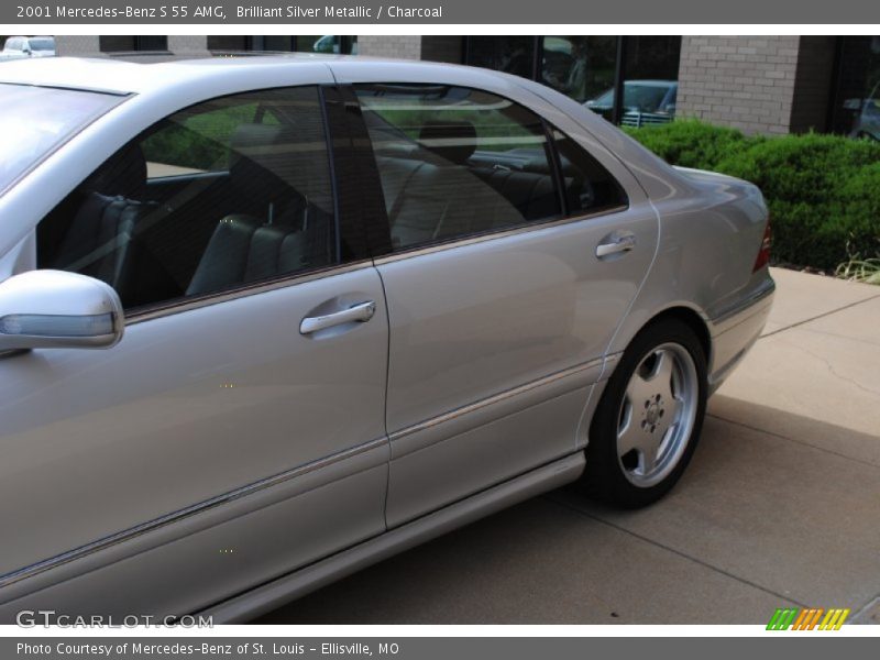 Brilliant Silver Metallic / Charcoal 2001 Mercedes-Benz S 55 AMG