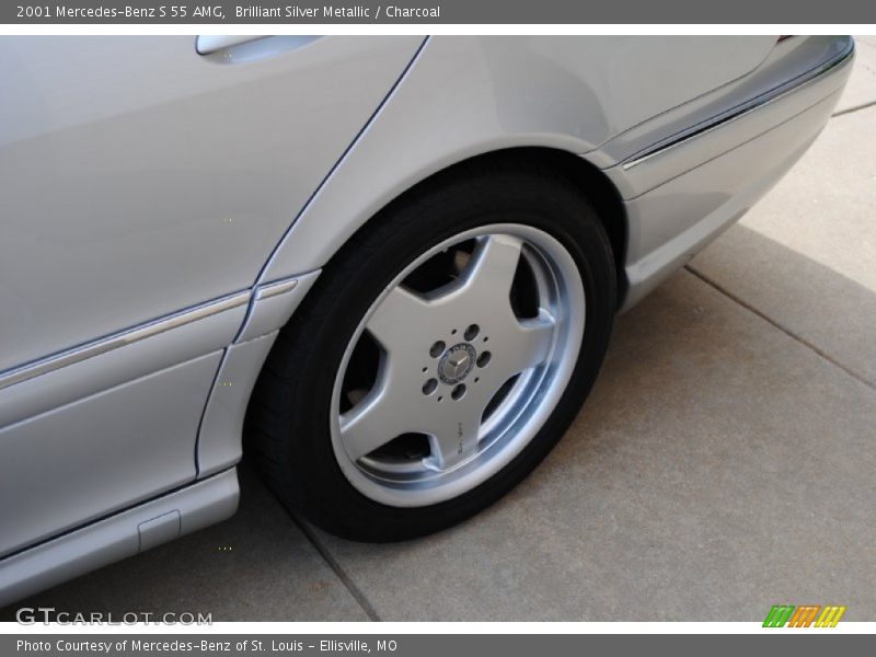 Brilliant Silver Metallic / Charcoal 2001 Mercedes-Benz S 55 AMG