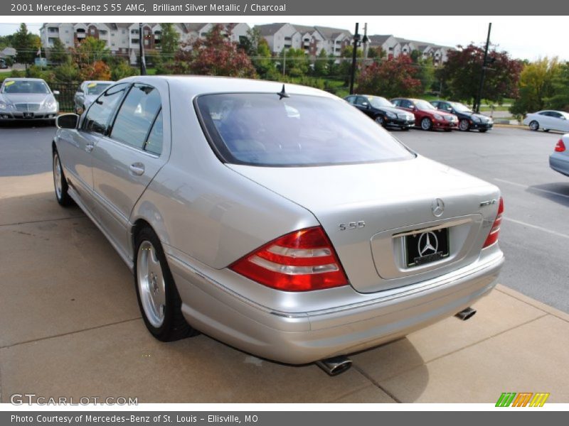 Brilliant Silver Metallic / Charcoal 2001 Mercedes-Benz S 55 AMG