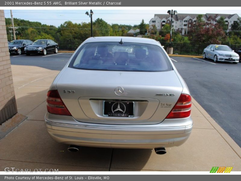 Brilliant Silver Metallic / Charcoal 2001 Mercedes-Benz S 55 AMG