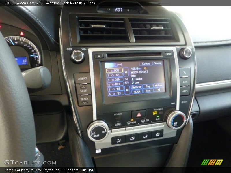 Attitude Black Metallic / Black 2012 Toyota Camry SE