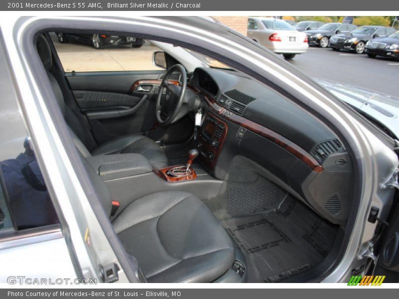 Brilliant Silver Metallic / Charcoal 2001 Mercedes-Benz S 55 AMG
