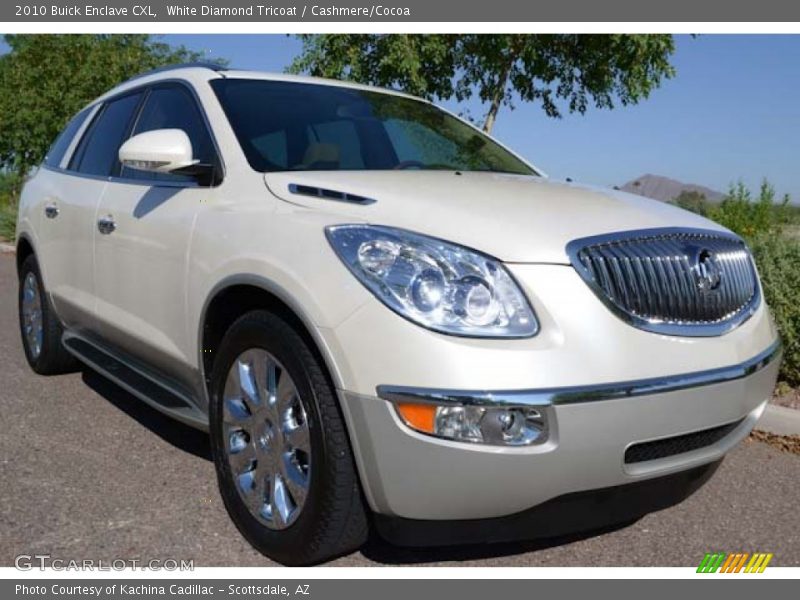 White Diamond Tricoat / Cashmere/Cocoa 2010 Buick Enclave CXL