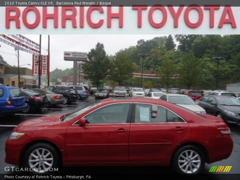 Barcelona Red Metallic / Bisque 2010 Toyota Camry XLE V6
