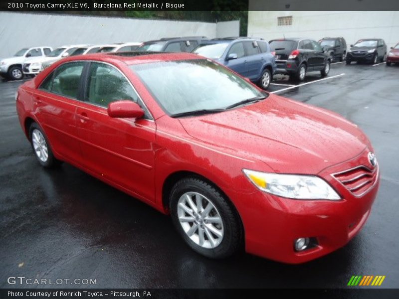 Barcelona Red Metallic / Bisque 2010 Toyota Camry XLE V6