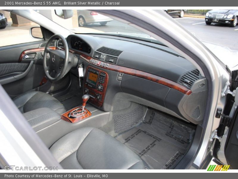 Brilliant Silver Metallic / Charcoal 2001 Mercedes-Benz S 55 AMG