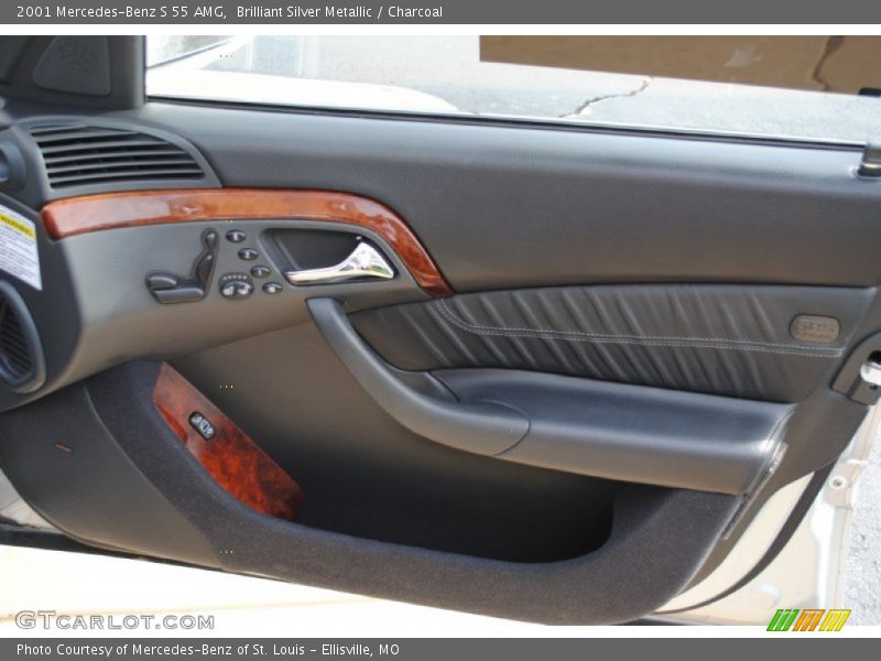 Brilliant Silver Metallic / Charcoal 2001 Mercedes-Benz S 55 AMG