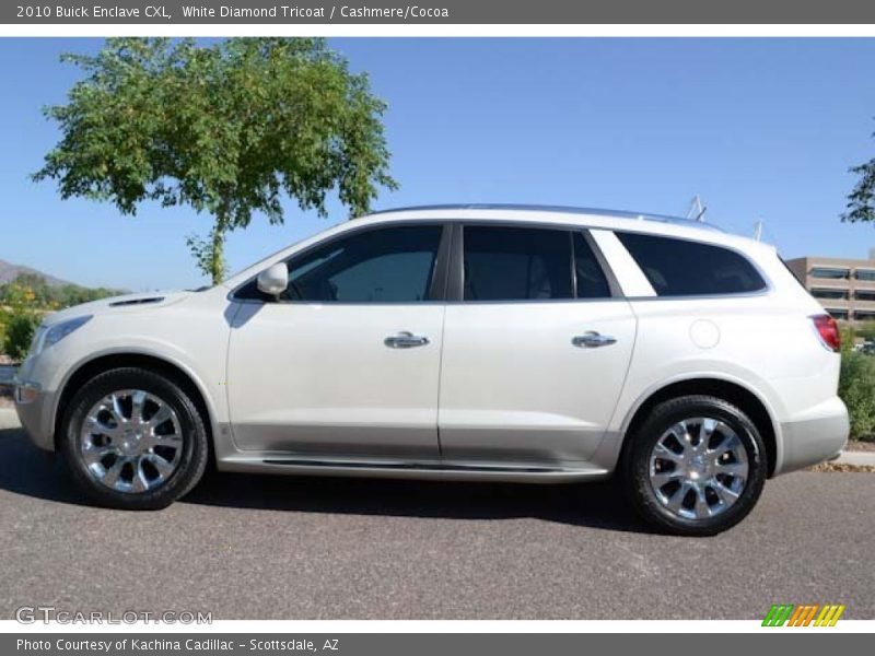 White Diamond Tricoat / Cashmere/Cocoa 2010 Buick Enclave CXL