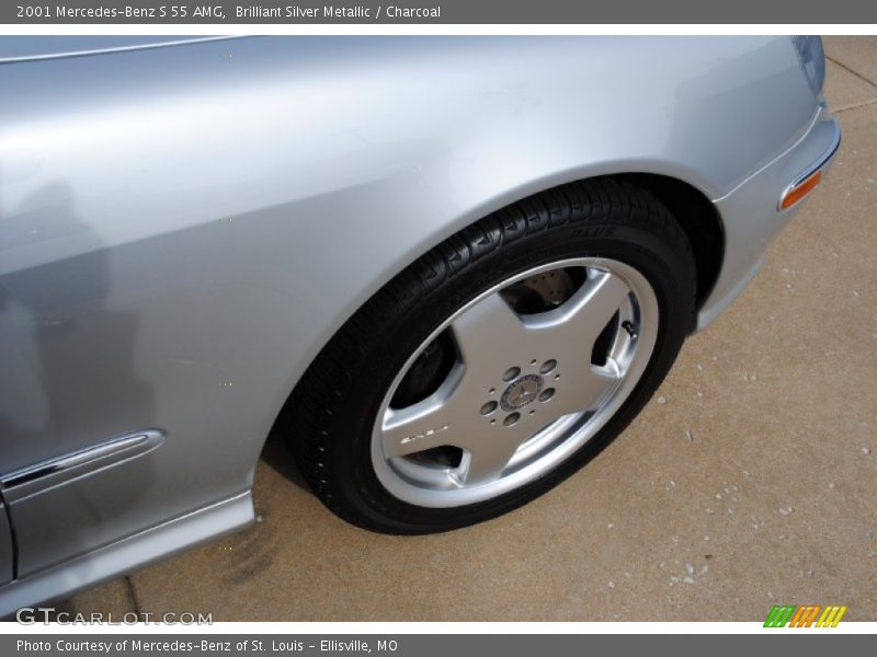 Brilliant Silver Metallic / Charcoal 2001 Mercedes-Benz S 55 AMG