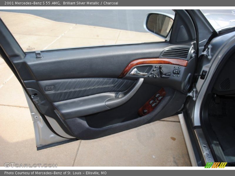 Brilliant Silver Metallic / Charcoal 2001 Mercedes-Benz S 55 AMG