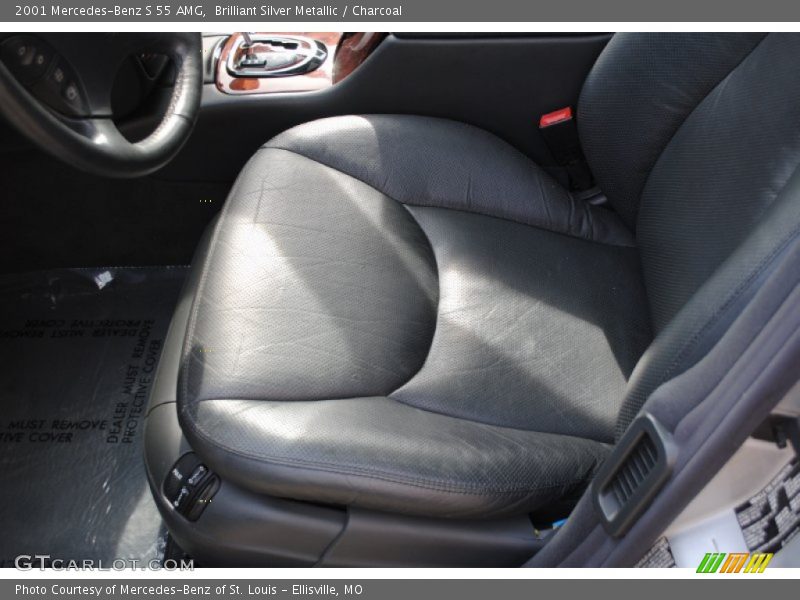 Brilliant Silver Metallic / Charcoal 2001 Mercedes-Benz S 55 AMG