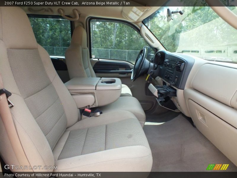 Arizona Beige Metallic / Tan 2007 Ford F250 Super Duty XLT Crew Cab