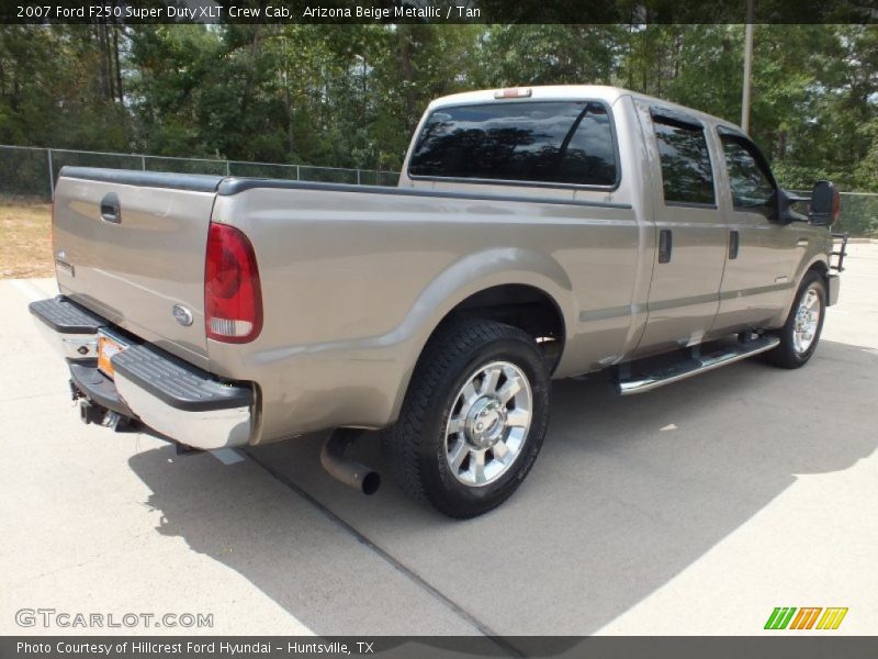 Arizona Beige Metallic / Tan 2007 Ford F250 Super Duty XLT Crew Cab