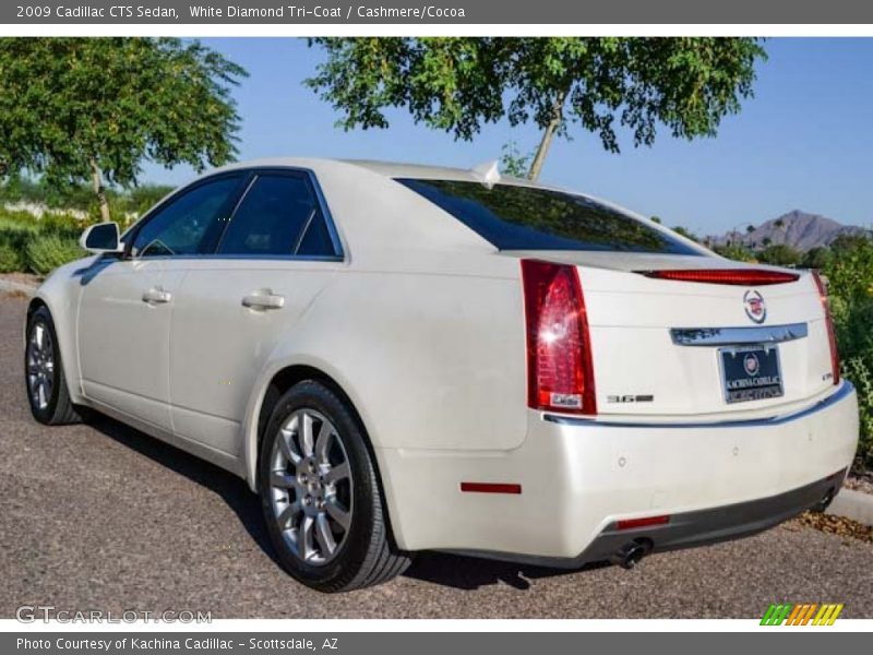 White Diamond Tri-Coat / Cashmere/Cocoa 2009 Cadillac CTS Sedan