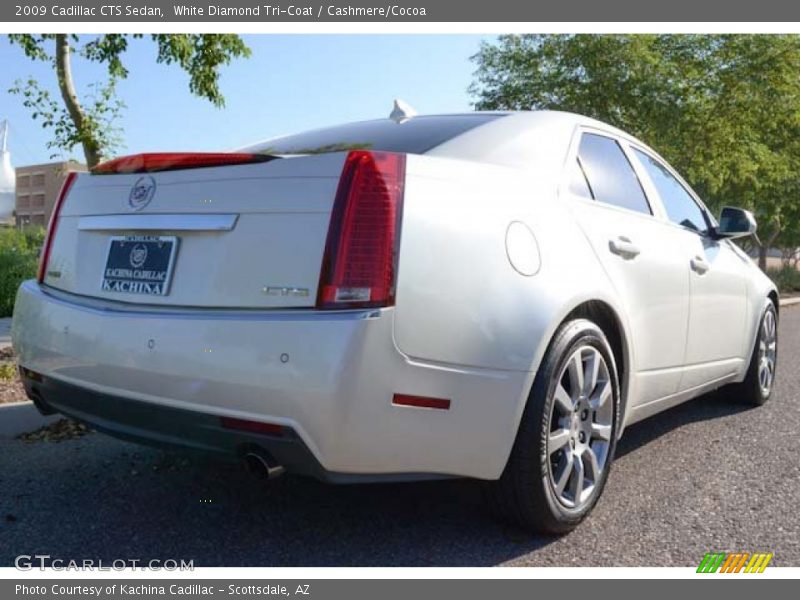 White Diamond Tri-Coat / Cashmere/Cocoa 2009 Cadillac CTS Sedan