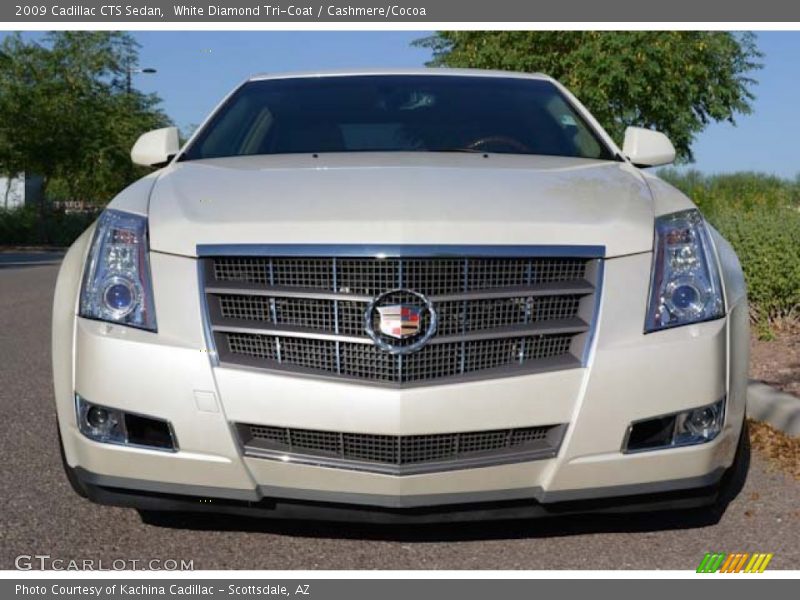 White Diamond Tri-Coat / Cashmere/Cocoa 2009 Cadillac CTS Sedan