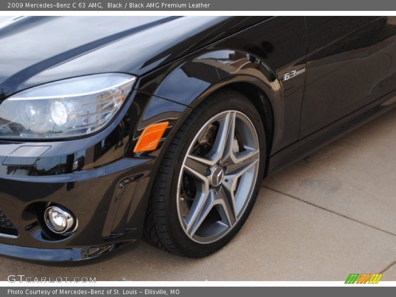 Black / Black AMG Premium Leather 2009 Mercedes-Benz C 63 AMG