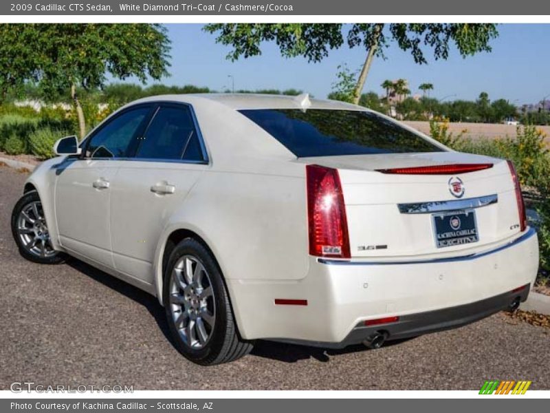 White Diamond Tri-Coat / Cashmere/Cocoa 2009 Cadillac CTS Sedan