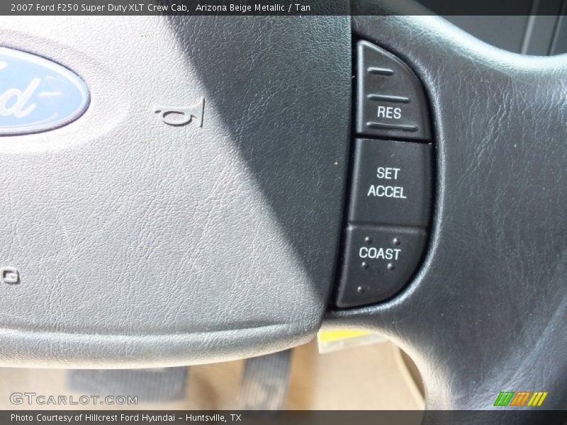 Arizona Beige Metallic / Tan 2007 Ford F250 Super Duty XLT Crew Cab