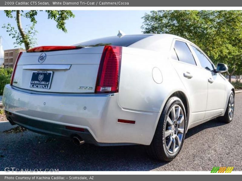 White Diamond Tri-Coat / Cashmere/Cocoa 2009 Cadillac CTS Sedan