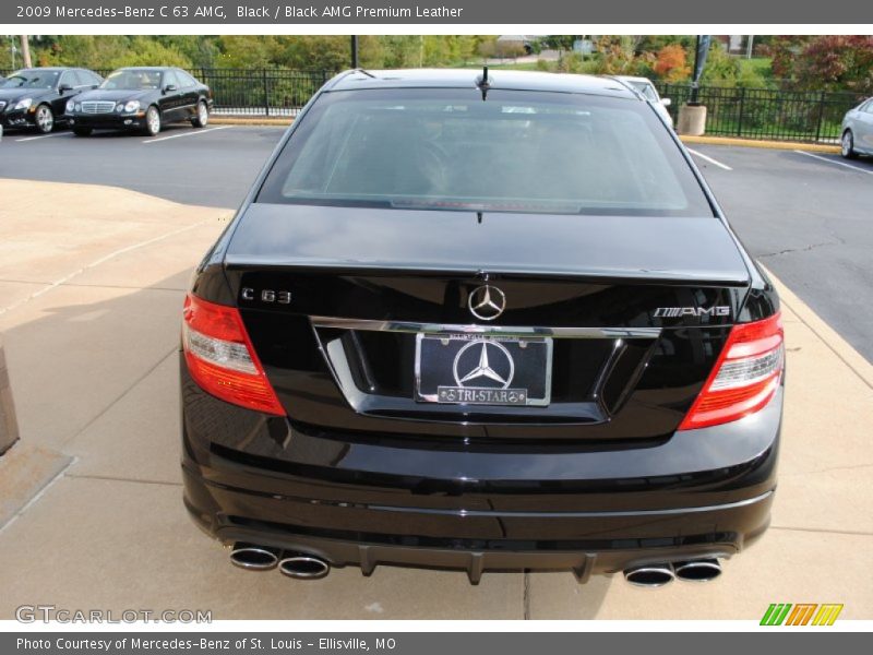 Black / Black AMG Premium Leather 2009 Mercedes-Benz C 63 AMG