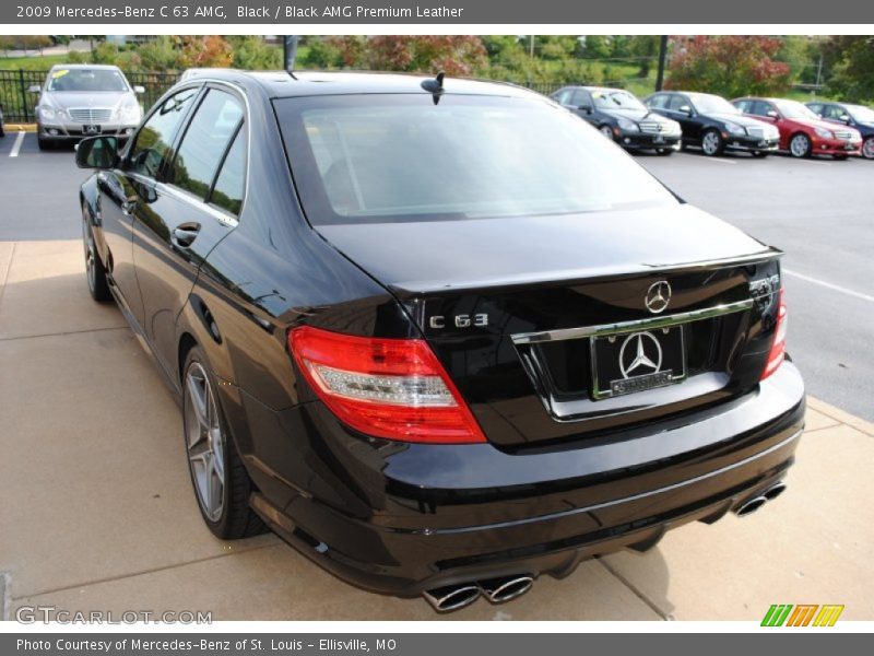 Black / Black AMG Premium Leather 2009 Mercedes-Benz C 63 AMG