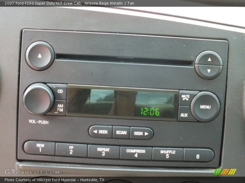 Arizona Beige Metallic / Tan 2007 Ford F250 Super Duty XLT Crew Cab