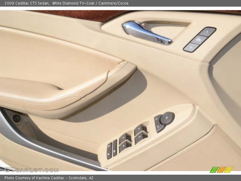 White Diamond Tri-Coat / Cashmere/Cocoa 2009 Cadillac CTS Sedan