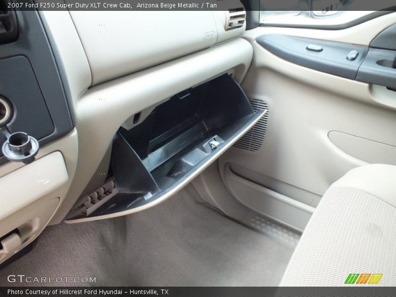 Arizona Beige Metallic / Tan 2007 Ford F250 Super Duty XLT Crew Cab
